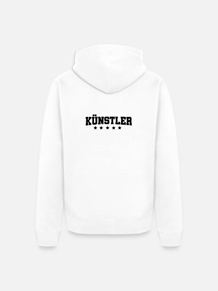 Kuenstler - Unisex Premium Bio Zip Hoodie - Weiß