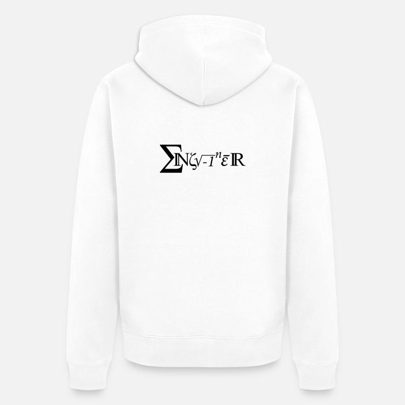 Engineer - Unisex Premium Bio Zip Hoodie - Weiß