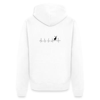 Veuillez télécharger l’image de design - Veste à capuche bio Premium Unisexe - blanc - Dos - Thijin (182cm)