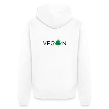 Vegan - Veste à capuche bio Premium Unisexe - blanc - Dos - Thijin (182cm)