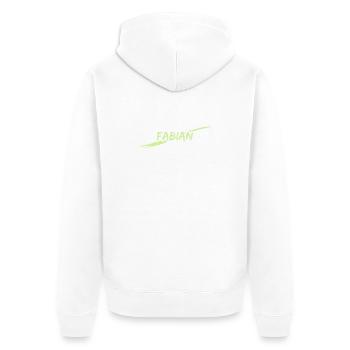 Fabien - Veste à capuche bio Premium Unisexe - blanc - Dos - Thijin (182cm)