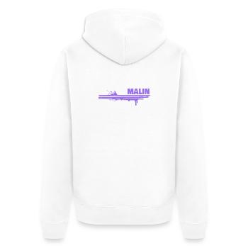 Cadeau pour Malin - Veste à capuche bio Premium Unisexe - blanc - Dos - Thijin (182cm)