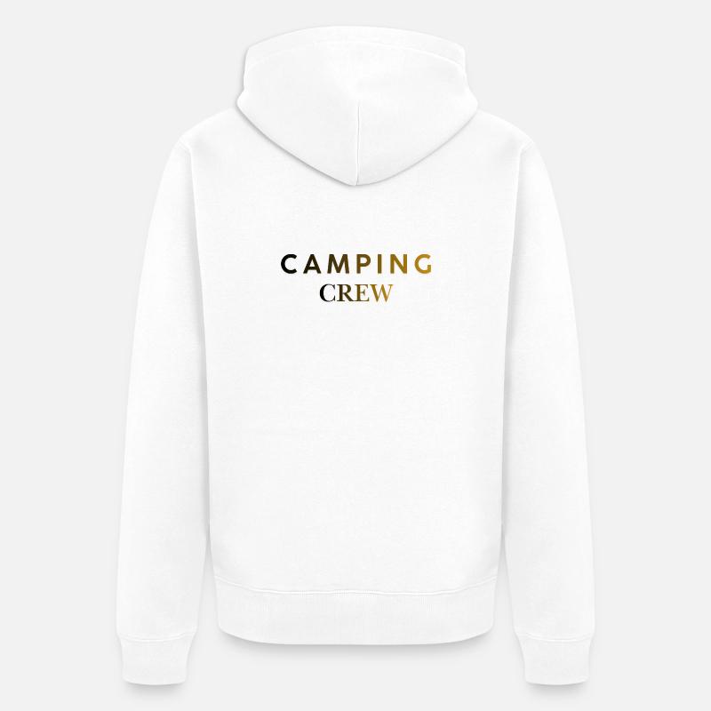 Équipe de camping - Veste à capuche bio Premium Unisexe - blanc