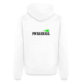 Pickleball - Veste à capuche bio Premium Unisexe - blanc - Dos - Thijin (182cm)