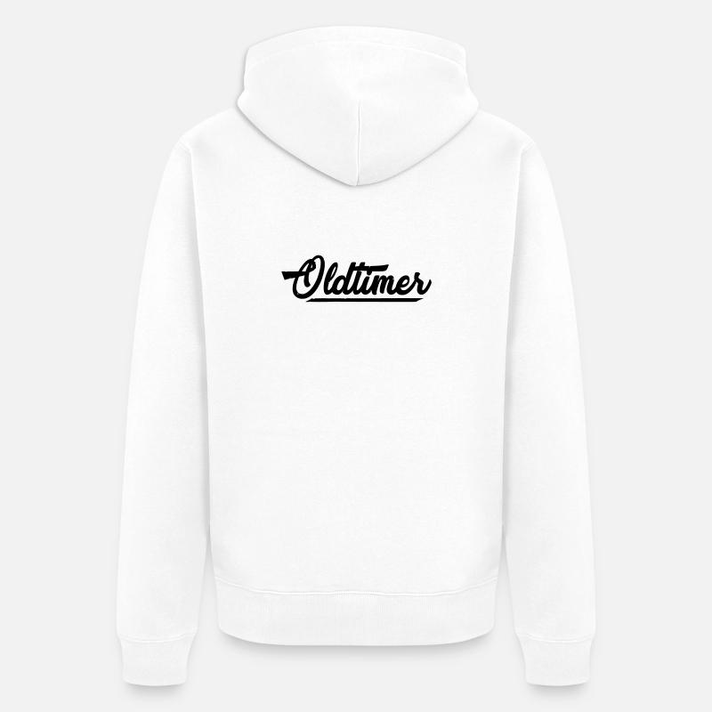 oldtimer - Veste à capuche bio Premium Unisexe - blanc