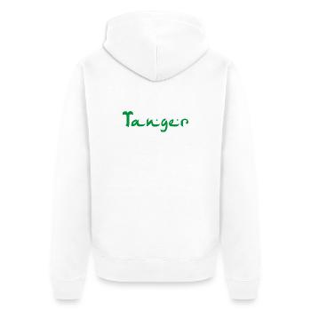 TANGER Algeria Algerien - Unisex Premium Bio Zip Hoodie - Weiß - Hinten - Thijin (182cm)