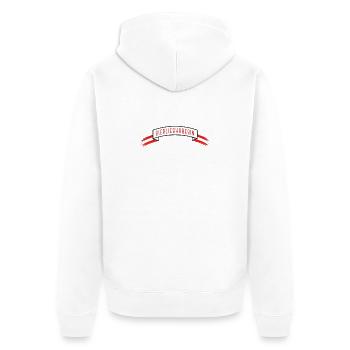 Beer lover with Austria flag - Unisex Premium Organic Zip Hoodie - white - Back - Thijin (182cm)