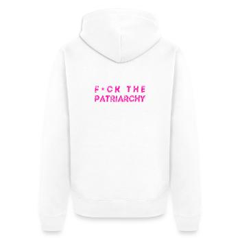 Fuck The Patriarchy - design féministe queer - Veste à capuche bio Premium Unisexe - blanc - Dos - Thijin (182cm)