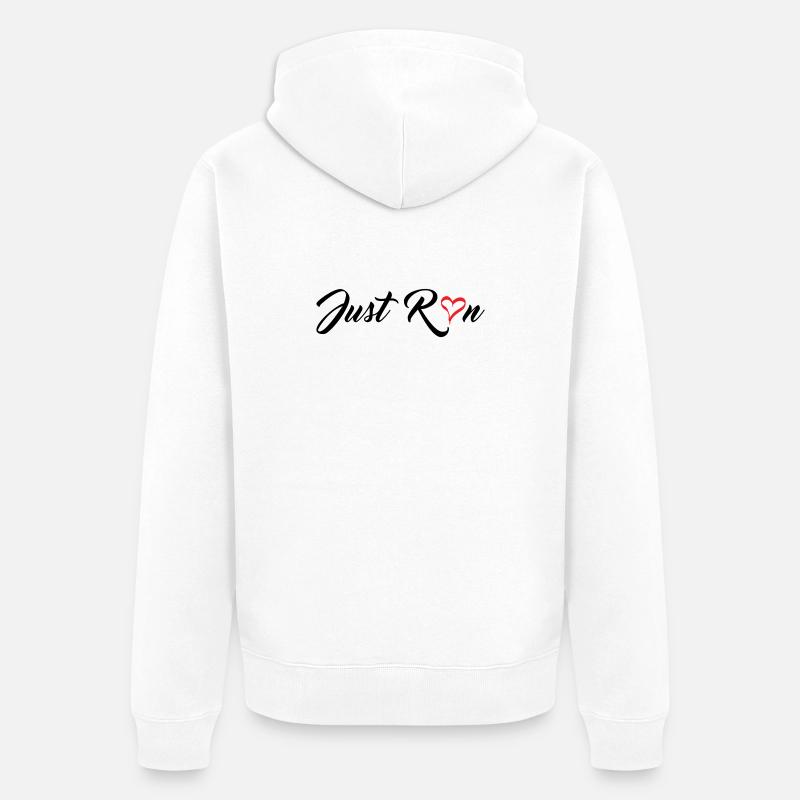Cours juste - Veste à capuche bio Premium Unisexe - blanc