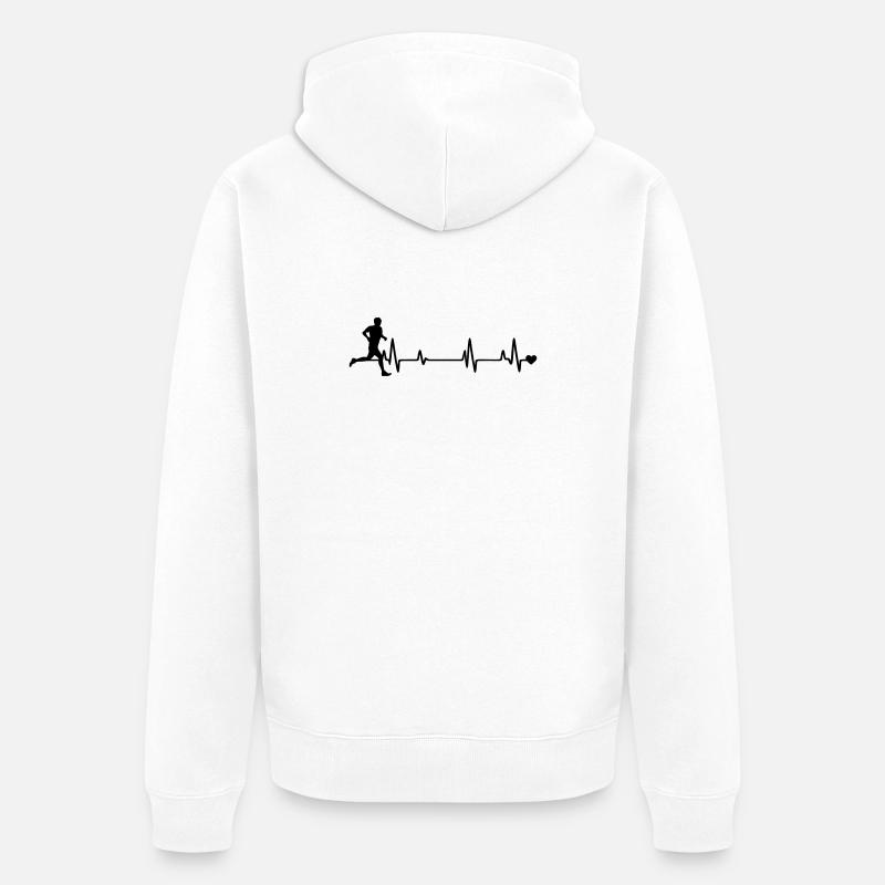 évêque - Veste à capuche bio Premium Unisexe - blanc
