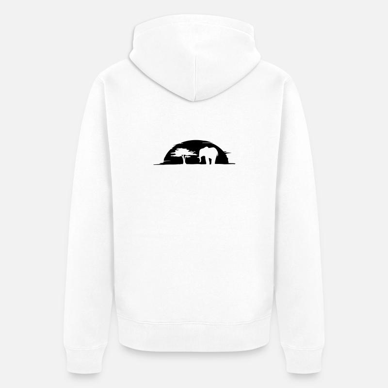 Olifant - Veste à capuche bio Premium Unisexe - blanc