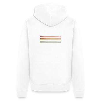 Batterie Pilons Batteur - Veste à capuche bio Premium Unisexe - blanc - Dos - Thijin (182cm)