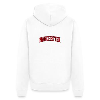 Manchester Angleterre - Veste à capuche bio Premium Unisexe - blanc - Dos - Thijin (182cm)