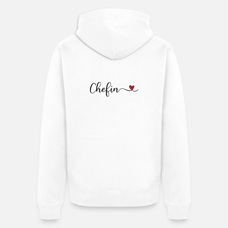 Patron - Veste à capuche bio Premium Unisexe - blanc