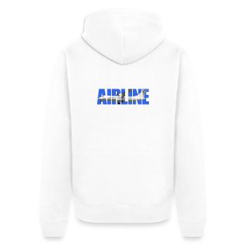 ATR 72-600 de la compagnie aérienne - Veste à capuche bio Premium Unisexe - blanc - Dos - Thijin (182cm)