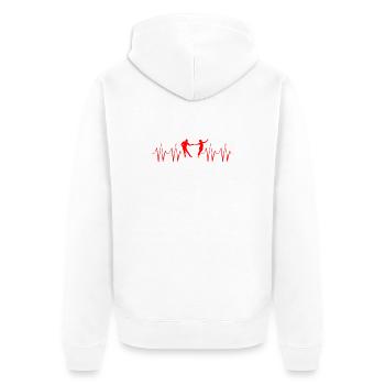 Musique Swing Swing - Veste à capuche bio Premium Unisexe - blanc - Dos - Thijin (182cm)