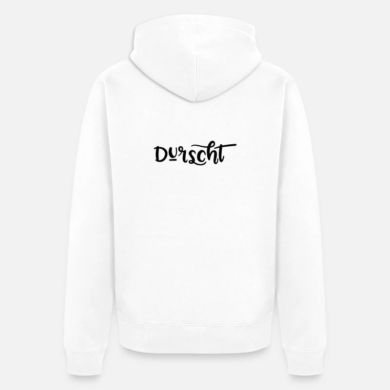 Durst - Unisex Premium Bio Zip Hoodie - Weiß