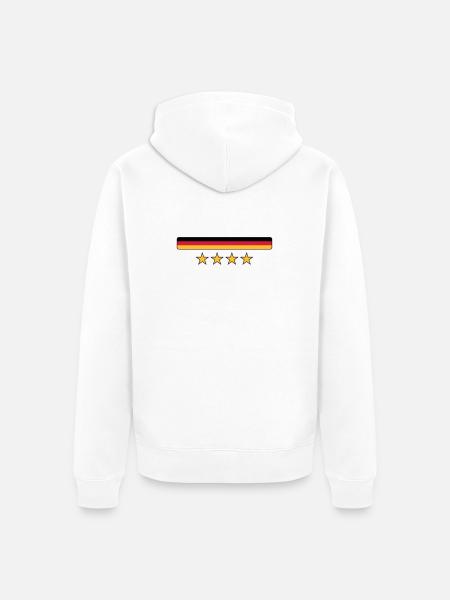 Deutschland - Unisex Premium Organic Zip Hoodie - white