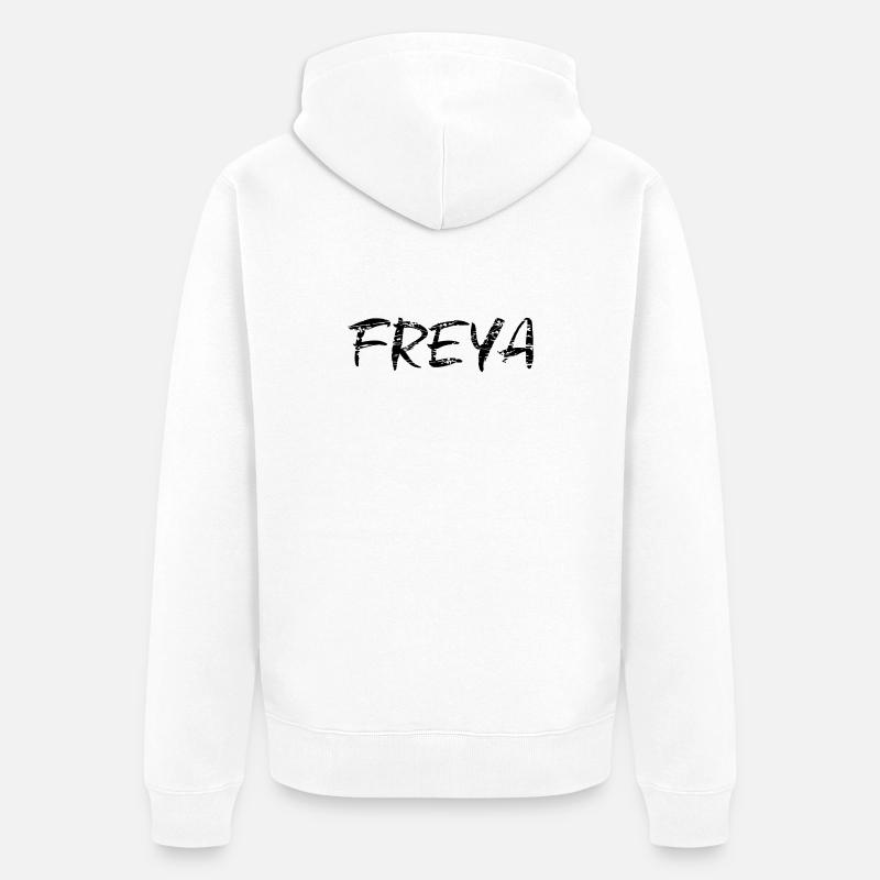 Freya - Veste à capuche bio Premium Unisexe - blanc