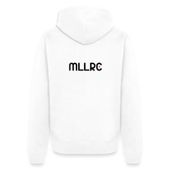 MLLRC DAS Original "Mallorca" rosa Herz - Unisex Premium Bio Zip Hoodie - Weiß - Hinten - Thijin (182cm)