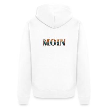 MOIN & Moinsen - Veste à capuche bio Premium Unisexe - blanc - Dos - Thijin (182cm)