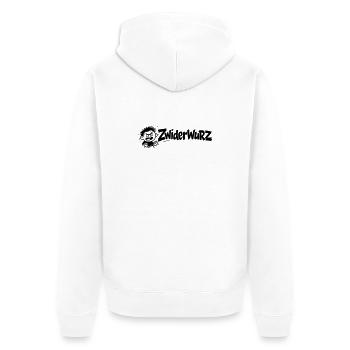 Zwiderwurz - Unisex Premium Organic Zip Hoodie - white - Back - Thijin (182cm)