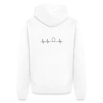 Chicken Fans - Rooster - Rooster - Chick - Egg - Unisex Premium Organic Zip Hoodie - white - Back - Thijin (182cm)