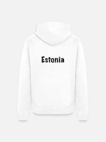 Estonia - Unisex Premium Bio Zip Hoodie - Weiß