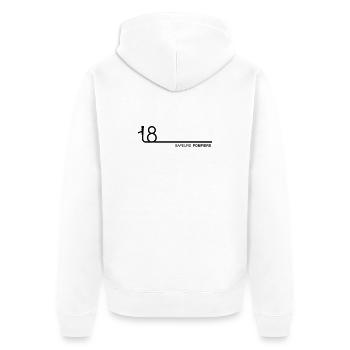 lance_18_3 - Veste à capuche bio Premium Unisexe - blanc - Dos - Thijin (182cm)