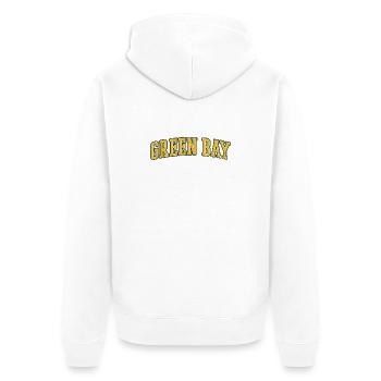Green Bay Wisconsin - Unisex Premium Organic Zip Hoodie - white - Back - Thijin (182cm)