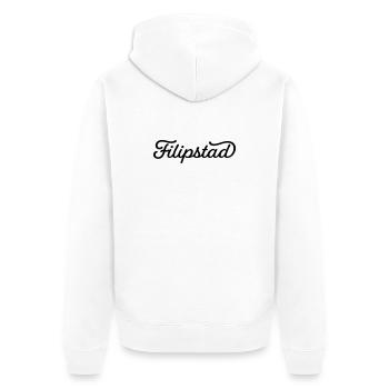 Filipstad noir - Veste à capuche bio Premium Unisexe - blanc - Dos - Thijin (182cm)