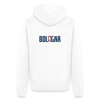 Nettuno Bologna - Unisex Premium Bio Zip Hoodie - Weiß - Hinten - Thijin (182cm)
