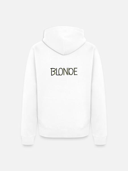 Blonde - Unisex Premium Organic Zip Hoodie - white