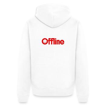 hors-ligne - Veste à capuche bio Premium Unisexe - blanc - Dos - Thijin (182cm)