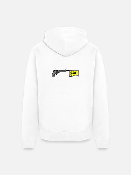 PSST-ole - Unisex Premium Bio Zip Hoodie - Weiß