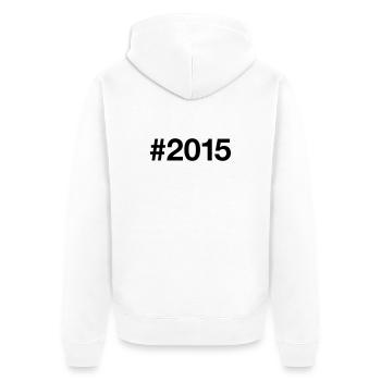 2015 Jahrgang 11 Jahre 11. Geburtstag - Unisex Premium Bio Zip Hoodie - Weiß - Hinten - Thijin (182cm)