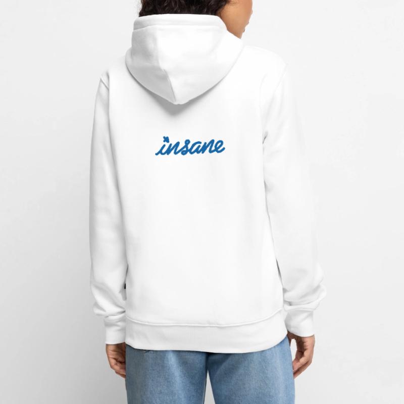 Insane Mindset – Setze ein Style-Statement Unisex Premium Bio Zip Hoodie
