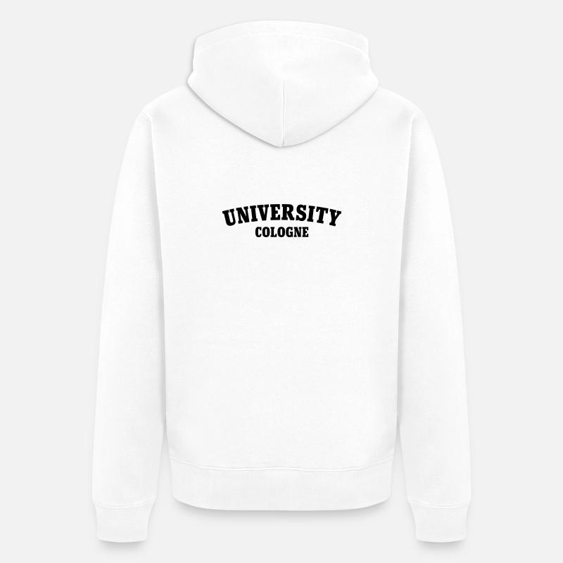 Université de Cologne - Veste à capuche bio Premium Unisexe - blanc