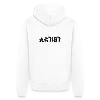 Artist - Unisex Premium Organic Zip Hoodie - white - Back - Thijin (182cm)