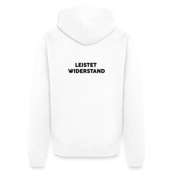 résistance - Veste à capuche bio Premium Unisexe - blanc - Dos - Thijin (182cm)