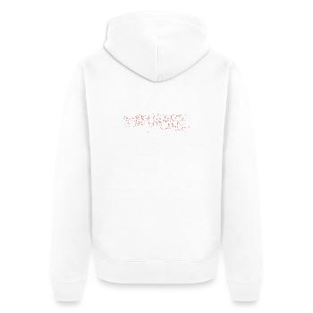 Bratislava - Welthauptstadt der Streetart - Unisex Premium Bio Zip Hoodie - Weiß - Hinten - Thijin (182cm)