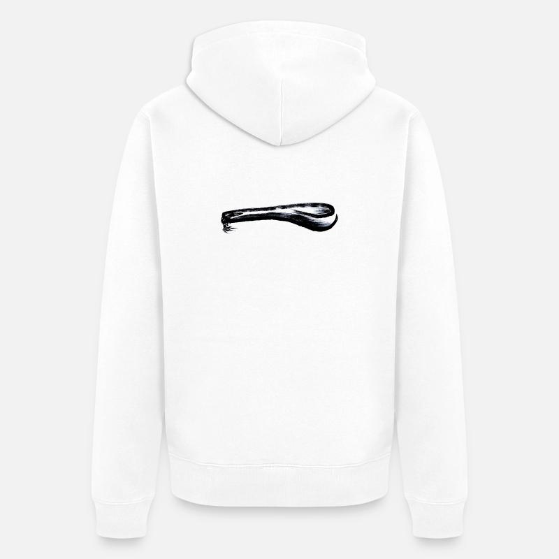 cuillère épaisse - Veste à capuche bio Premium Unisexe - blanc