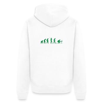 Programmeur Évolution Informaticien Développeur - Veste à capuche bio Premium Unisexe - blanc - Dos - Thijin (182cm)