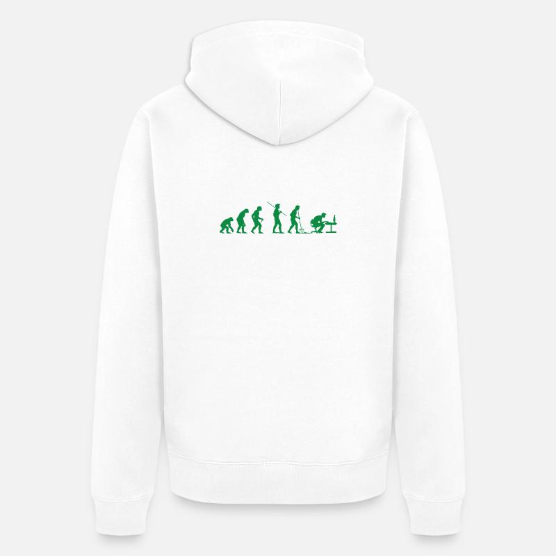 Programmeur Évolution Informaticien Développeur - Veste à capuche bio Premium Unisexe - blanc