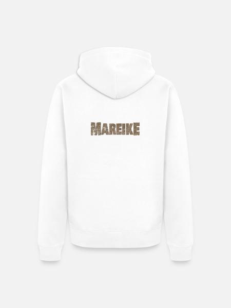 First name Mareike - Unisex Premium Organic Zip Hoodie - white