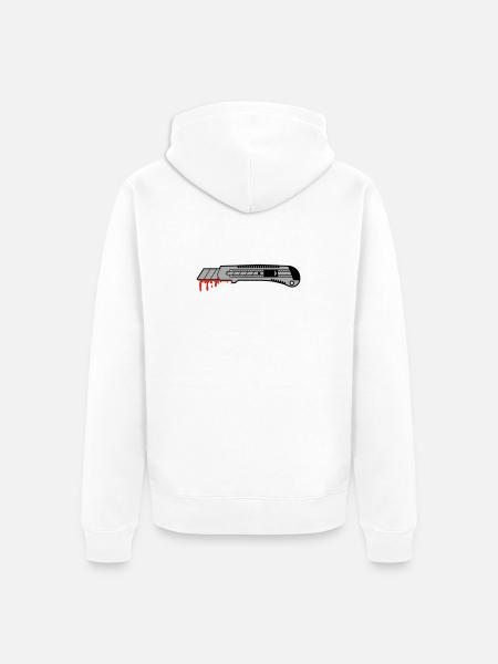 cutter - Unisex Premium Bio Zip Hoodie - Weiß
