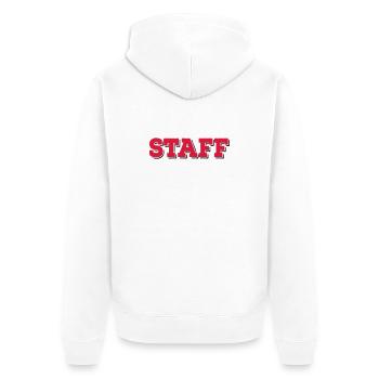 6254398 118120481 Staff - Veste à capuche bio Premium Unisexe - blanc - Dos - Thijin (182cm)