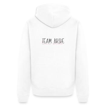 Team Bride Mariage Enterrement de vie de garçon Cadeau - Veste à capuche bio Premium Unisexe - blanc - Dos - Thijin (182cm)
