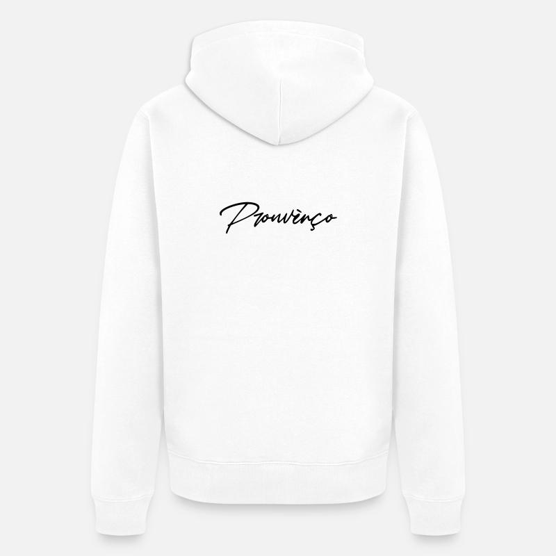 Prouvènço - Veste à capuche bio Premium Unisexe - blanc