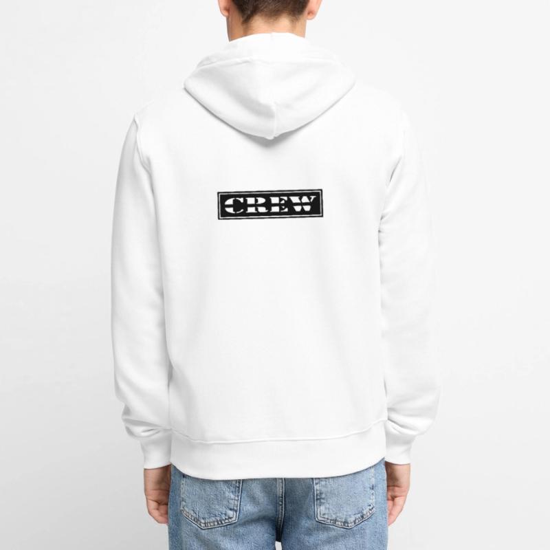Crew design in patch format Unisex Premium Organic Zip Hoodie